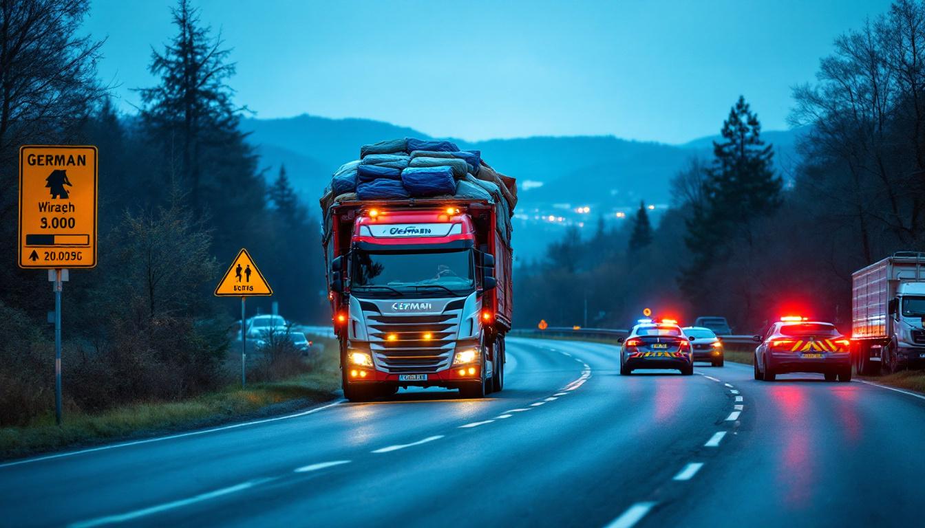 Strafe bei LKW Überladung